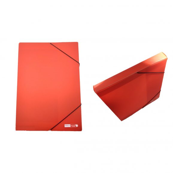 Κουτί PP με λάστιχο 25Χ35Χ3 φωσφοριζέ - Πορτοκαλί