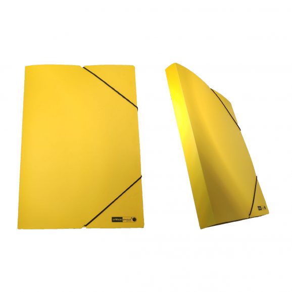 Κουτί PP με λάστιχο 25Χ35Χ3 παστέλ - Κίτρινο
