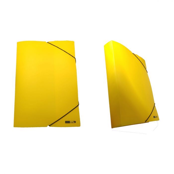 Κουτί PP με λάστιχο 25Χ35Χ5 παστέλ - Κίτρινο