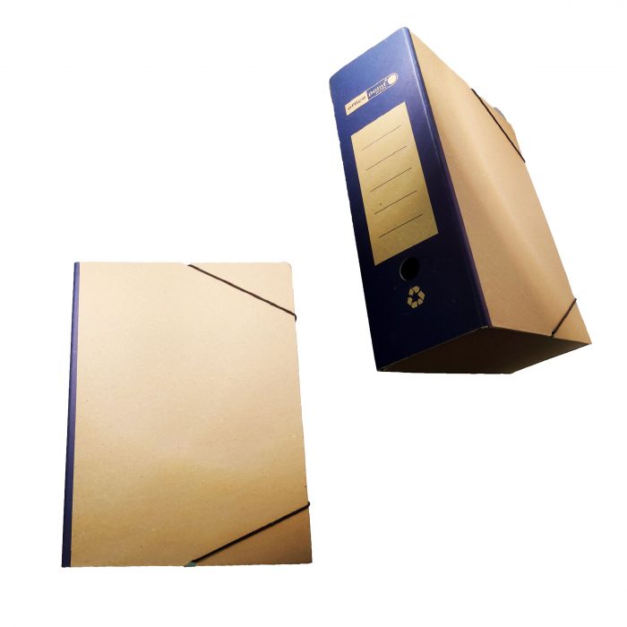 Κουτί με λάστιχο οικολογικό 26Χ36Χ12 Μπλε