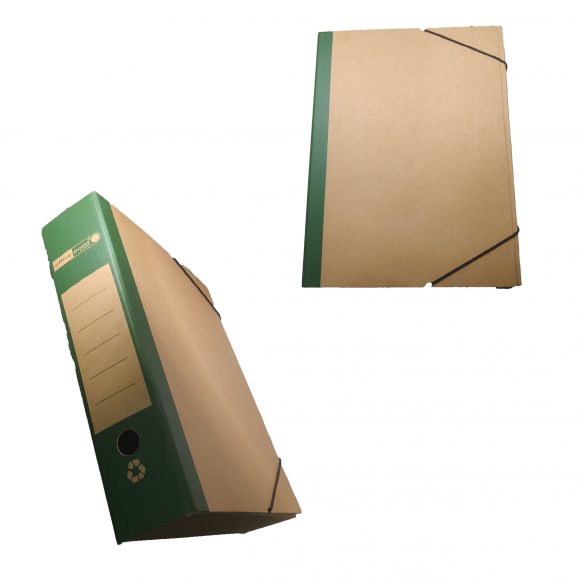 Κουτί με λάστιχο οικολογικό 26Χ36Χ8 Πράσινο