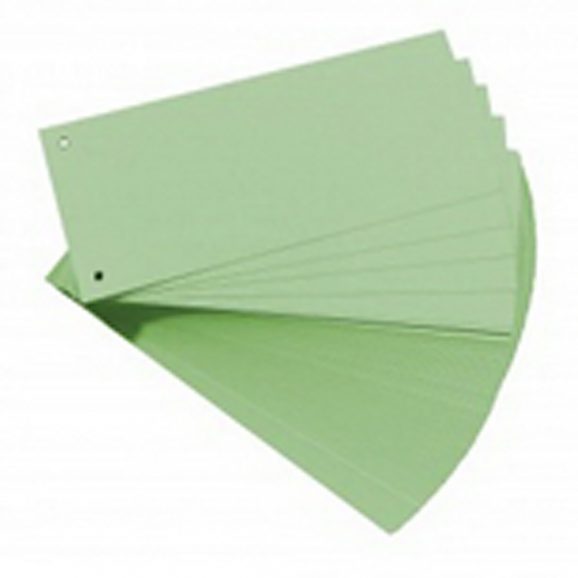 Χάρτινα διαχωριστικά 24x10.5cm,190g, 100x πράσινα
