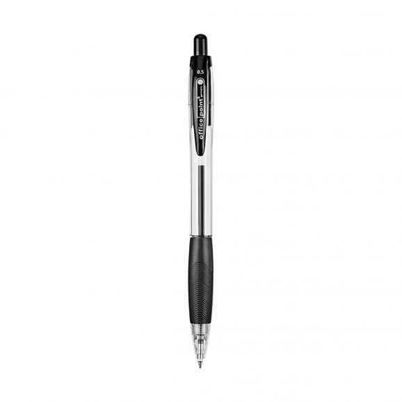 Στυλό ballpoint 0,5 μάυρο με klicker DK-668