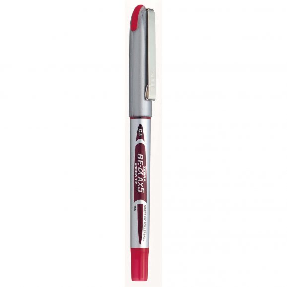 Στυλό Zebroller AX-5 silver 0.5mm κόκκινο
